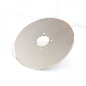 Circular top dish upper slitting machine knife bottom round slitter rewinder blade inlaid carbide ring